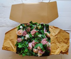 Wedding Arch Flowers with Drapes Kit (Pack of 5) – 2pcs Artificial Dusty Rose