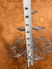 3-Tier Metal Cupcake Stand – Holds 13 Cupcakes -Spiral Dessert Display Tree