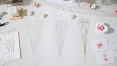 500 Pcs Clear Heart Shaped Floral Picks – Wedding Place Card Holders Clips, 9