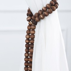 Brown 55 in Wood Bead Chain Tassels HANGING GARLAND Party Events Home