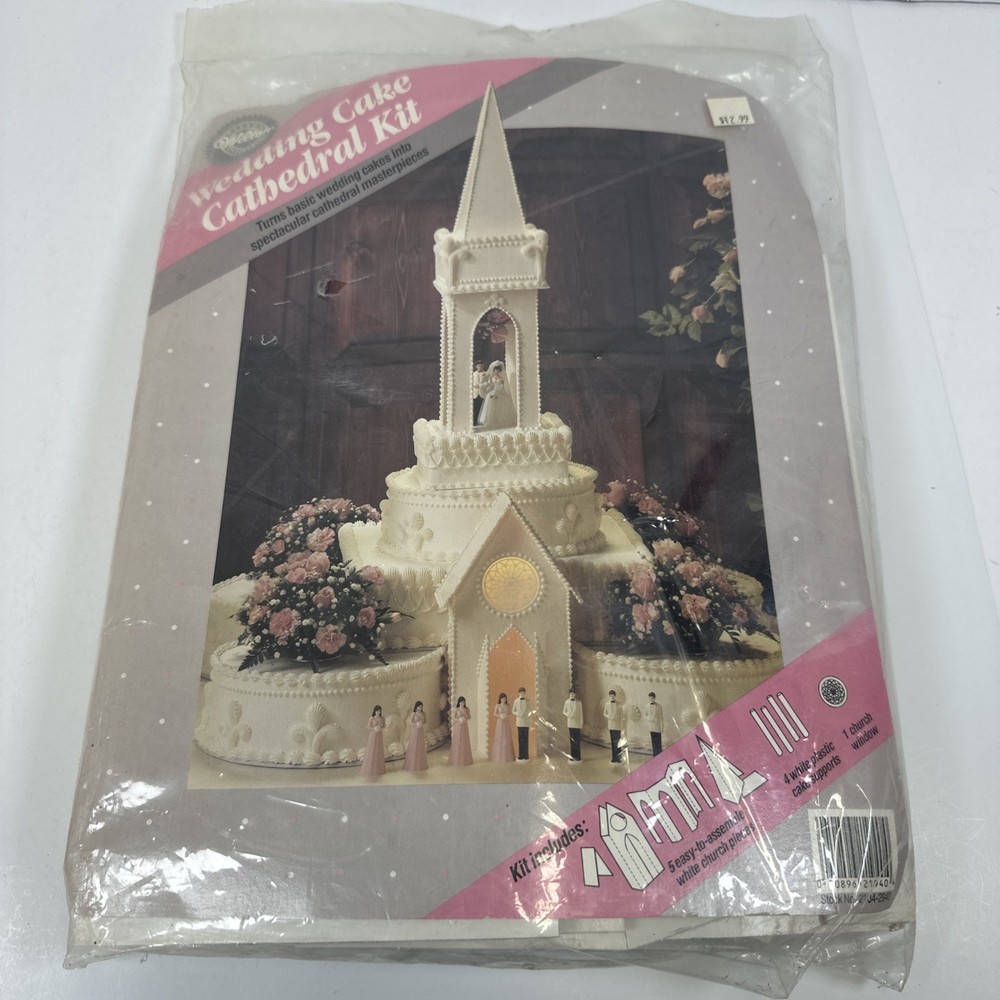 Wilton Wedding Cake Cathedral Kit #2104-2940 Sealed NOS Cake Supports Church