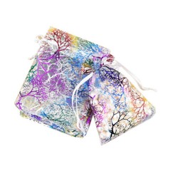 50/100/200 Sheer Coralline Organza Favor Gift Bags Jewelry Pouches Wedding Party