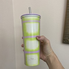 Straw 22oz Stainless Steel Cup With Lead Perfect for Hot and Cold Drinks