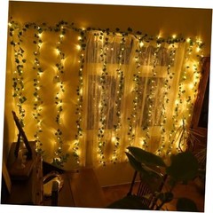 Led Ivy Vine Lights 12 Pack 9.4 FT * 6.2 FT 240LED-Clear Wire Plug-in