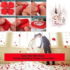 1000 Pieces Artificial Silk Rose Petals Flower Decoration Wedding Light Purple