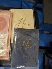 Wedding Supplies Lot Guest Book Invitations Envelopes His & Her Vows Bridal Show