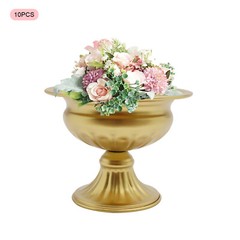 10 Pieces Trumpet Vases Flower Holder 12cm/4.7″ Tall Mini Centerpieces Vases