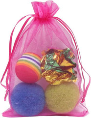 100pcs Multi-Colored Organza Bags,4 x 6 inches Christmas Wedding Favors Gift Dra