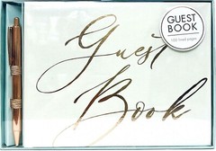 1 Count Punch Studio Guest Book 100 Lined Pages With Pen