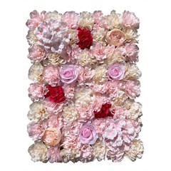 20 Pcs Artificial Silk Flower Wall Panels Wedding Party Venue Decors Wall Panels
