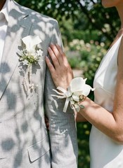 Versatile White Calla Lily Corsage and Boutonniere Set for All Special Occasions