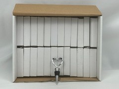 (LOT OF 24) NEW IN BOX FashionCraft 1902 Heart Wine Bottle Stoppers