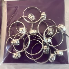72 Wilton Novelty Diamond Engagement Ring Wedding Favors Embellishments – NEW!