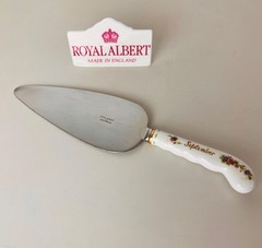 Royal Albert ‘September’ Cake Knife – English Porcelain, Flower of the Month