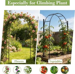 Metal Arbor Frame Stand Garden Arch Trellis Plants Wedding Decor Backdrop Flower