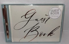 1 Count Punch Studio Guest Book 100 Lined Pages. New In Box W/Gold Pen