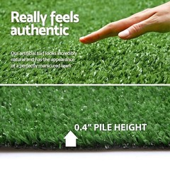 Artificial Grass Turf 0.4 Inch 4FTX6FT Synthetic Grass Mat Fake Grass Indoor …