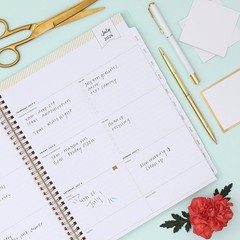 Blue Sky Day Designer 2026-2027 Weekly and Monthly Academic Year Planner Cale…