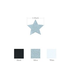 Black and White Glitter Silver Paper Twinkle Little Stars Confetti Wedding