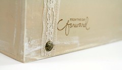 Vintage Wedding Card Box Trunk, Taupe, White, Rustic Card Box, Shabby Chic …..
