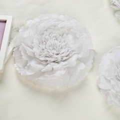 12 pack 12″ 16″ 20″ White Tissue Paper Carnation Flowers Sale Sale Home Backdrop