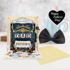 FLYAB Fathers Day Pop Up Card – 3D Jackpot Funny Happy Father’s Day Greeting …