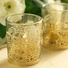 40 pcs Laser Cut Votive Candle Holder Wraps Wedding Centerpieces Decorations