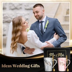 Wedding Gifts for Couples 2026 Mr and Mrs Mug Set Bridal Shower Engagement Ch…
