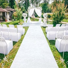Aisle Runner for Wedding Ceremony 2×15 FT White Velvet Runner Wedding Aisle