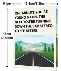 Funny Birthday Cards for Women Men, Happy Birthday Card for Mom Dad, Brother …