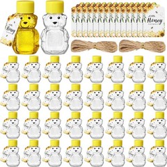 50 Sets 2oz Plastic Honey Bear Bottle Gifts 50 Shape Clear Empty Honey…