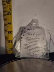 Lot Of 75 Wedding Favor Bags (1$/per) With Thank You Card And Heart Candle/Mint