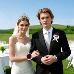 2Pcs Burgundy Rose Corsage and Boutonniere Set, Artificial Wrist Corsage Wris…