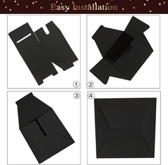 Black Wedding Card Box Reception Gift Money Card Holder