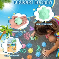 Set Sidewalk Chalks for Kids End of Year Student Gifts Bulk 24 Turtle