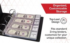 LaserWeld 4-Poet Currency Pa – 50ct | Holds 4 Regular Bills with