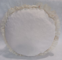 VINTAGE HAND MADE TULLE BRIDE PILLOW CENTERPIECE BRIDAL SHOWER