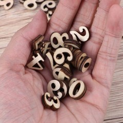 Wooden Table Numbers Unpainted Wooden Crafts Unfinished Wood Painting