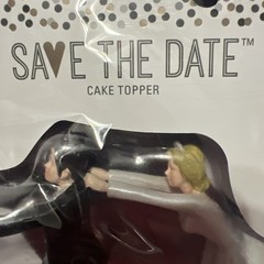 Bridal Wedding Cake Topper – Funny Bride Chasing Groom – NEW!