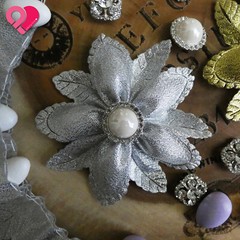 Flower Leaf Pull Bow Ribbon Pouch Jordan Almond Holder Baby Wedding Party Favor