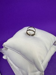 3 Stacked Satin Ring Bearer Wedding Pillow – White 6.5″