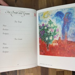 The Brides Book Wedding Memory Keepsake 1992 Crescent Books Hardcover Fine Art