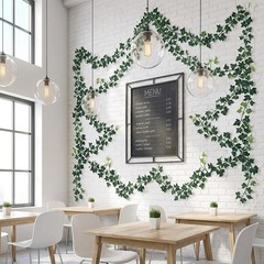 Larksilk 6-Foot Green English Ivy Garland – Realistic Artificial