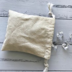 500x Natural Linen Jewelry Bags Soap Candle Cosmetics Homemade Product Packaging