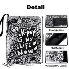 Kpop Photocard Binder Holder 440 Pockets Album A5 3 Ring Binder Pages, Photo …