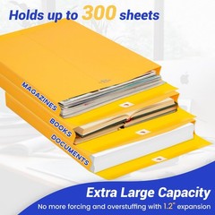 9×12 Expanding Manila Envelopes with Clasp 25 Pack, Goefun 180 GSM Heavyweigh…