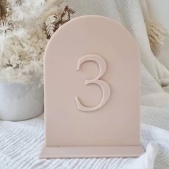 Arch Wedding Table Number 3D Letter Event Table Sign Wedding Party Table Decor