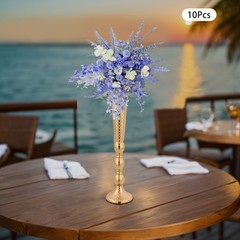 10pc Flower Stand For Wedding Party Decor 5.51*23.62in Gold Flower Stand