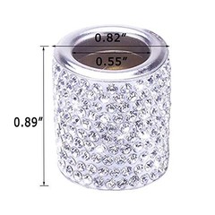 Car Headrest Head Rest Collars Rings Decor Bling Bling Crystal Diamond Ice