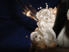 New Lighted Wedding Cake topper with Bride & Groom Over the Threshold